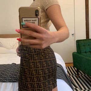 fendi zucca skirt (authentic)